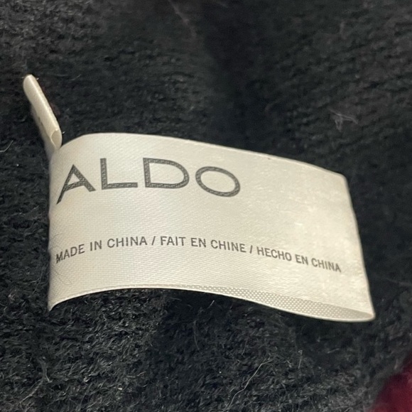 Aldo faux fur infinity black & wine color cozy cold weather head band ear cover - Picture 13 of 13